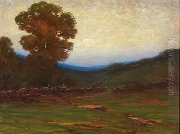 Landscape At Dusk Oil Painting by Cullen Yates