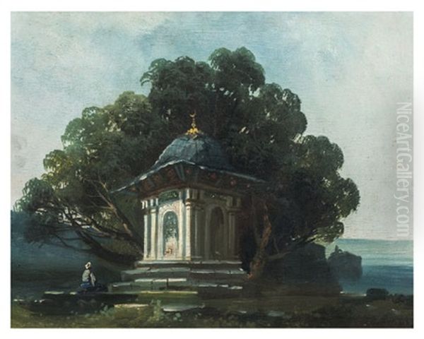 Peyzaj Oil Painting by Garabet Yazmaciyan