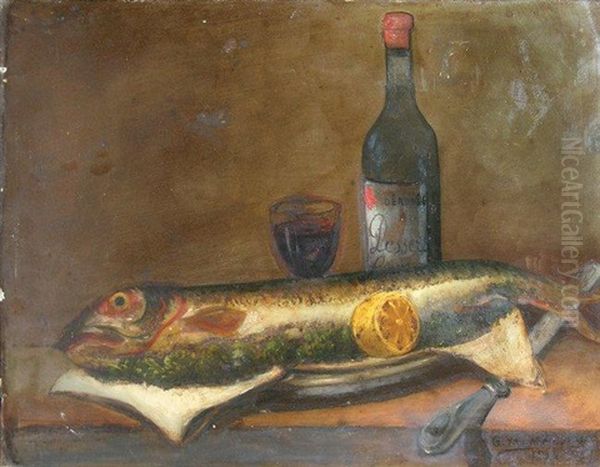 Nature Morte Oil Painting by Garabet Yazmaciyan