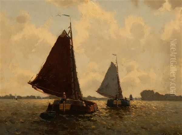 Meer Bij Grouw Oil Painting by Egnatius Ydema