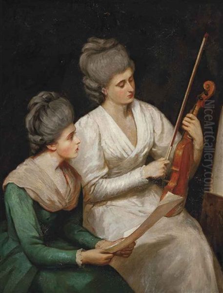 The Music Lesson Oil Painting by William Frederick Yeames