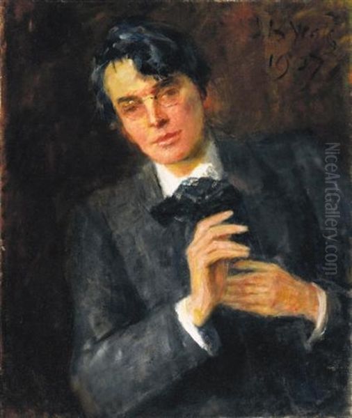 Portrait Of William Butler Yeats Oil Painting by John Butler Yeats