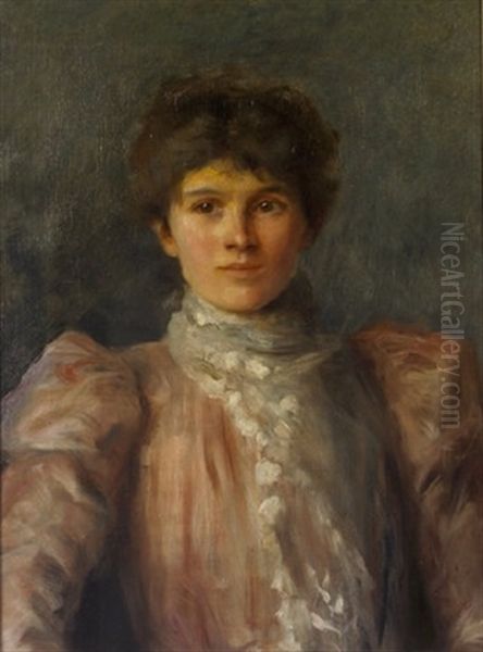 Portrait Of Mrs. Helen Ashe-king Oil Painting by John Butler Yeats