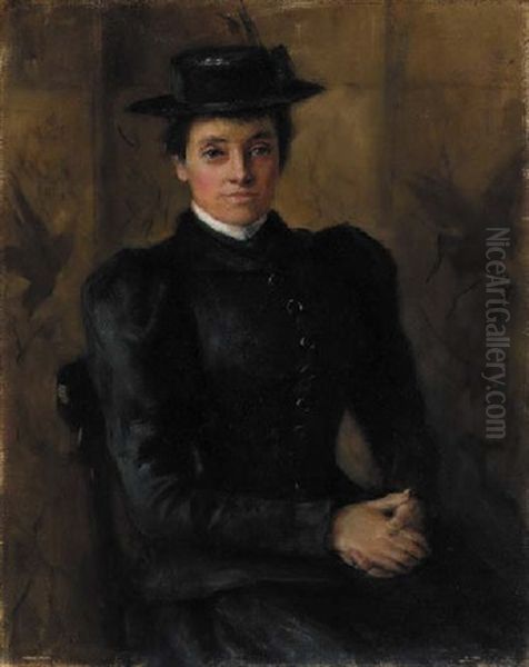 Portrait Of Jenny Yeats Oil Painting by John Butler Yeats