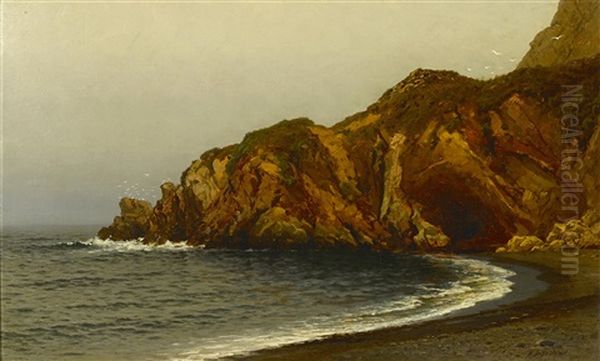 Foggy Morning, Carmel Bay Oil Painting by Raymond Dabb Yelland