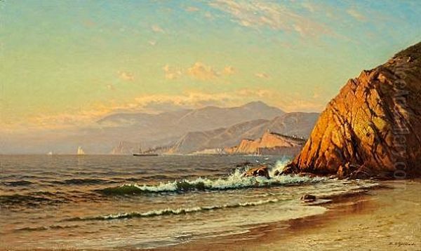 The Entrance Of The Golden Gate Oil Painting by Raymond Dabb Yelland