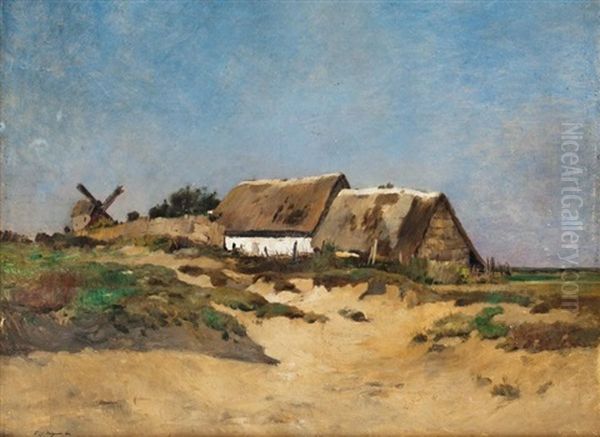 Moulin A Cayeux by Edmond Charles Joseph Yon