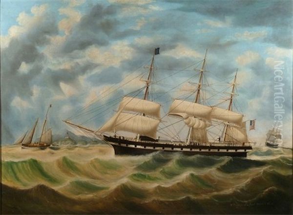 The American Ship Seaflower Oil Painting by William Gay Yorke