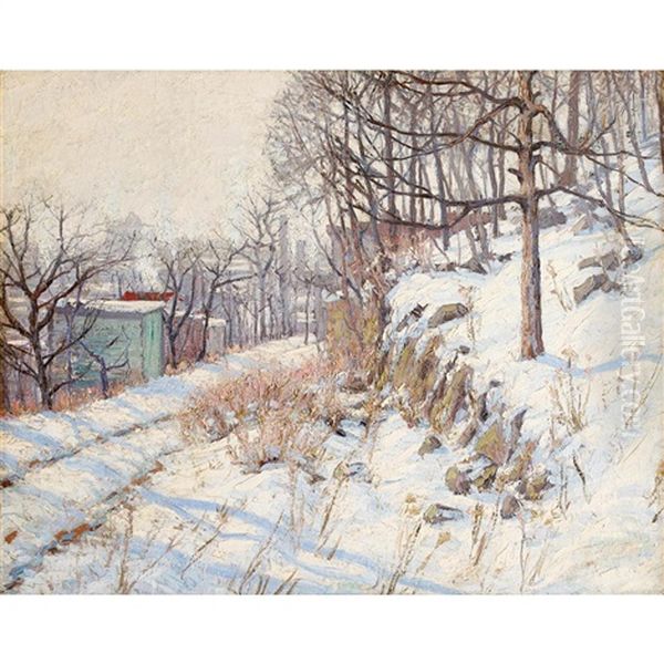 Winter Morning Oil Painting by Charles Jac Young