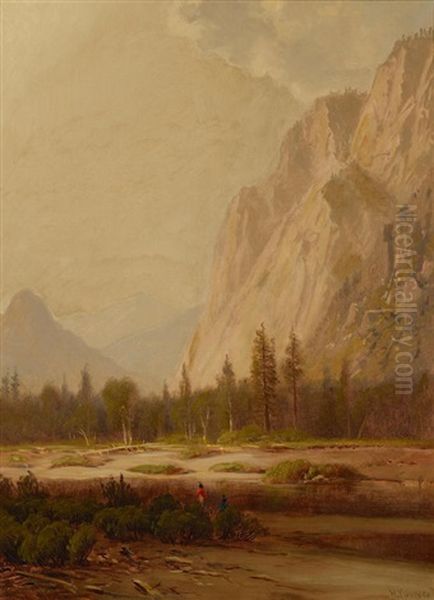 California Valley, Yosemite Oil Painting by Harvey Otis Young