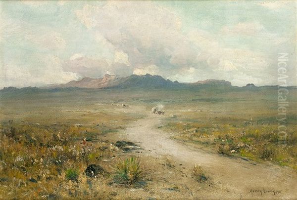 Dusty Trail Oil Painting by Harvey Otis Young