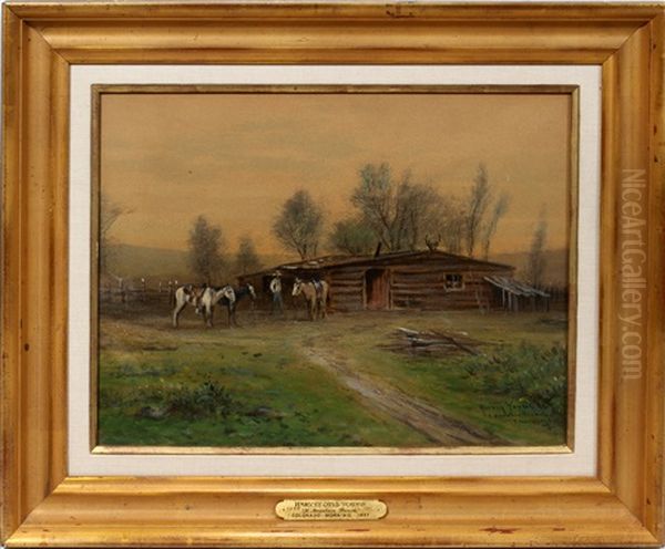 Mountain Ranch, Colorado Morning Oil Painting by Harvey Otis Young