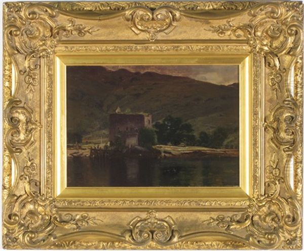 Carrick Castle On The Shore Of Lock Goil, Scotland Oil Painting by William Young