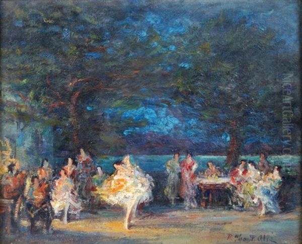 Scene De Danse Espagnole Oil Painting by Pere Ysern Alie