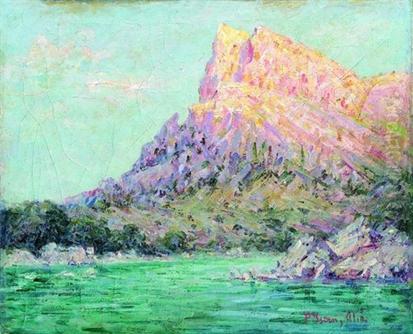 Vue Des Pyrenees Orientales Oil Painting by Pere Ysern Alie