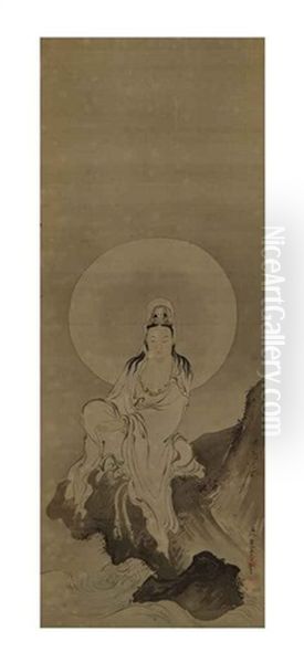 Bato (horse-headed) Kannon Oil Painting by  Yusetsu