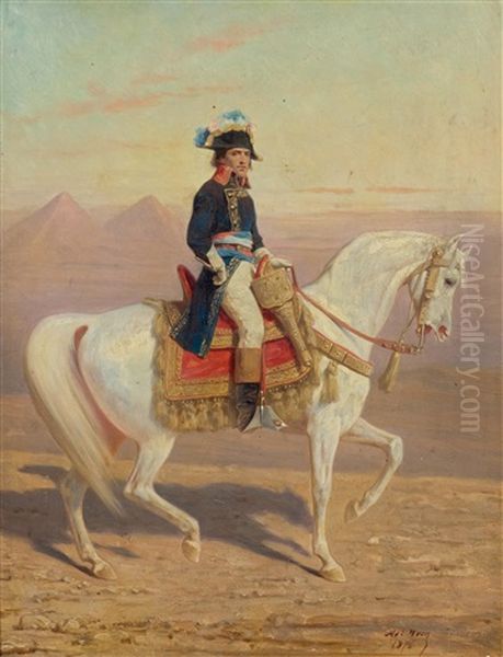 Napoleon Before The Pyramids Oil Painting by Adolphe Yvon