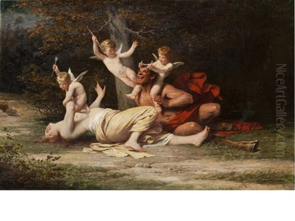 Bacchanal Oil Painting by Adolphe Yvon