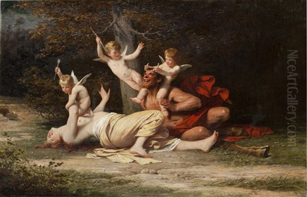 Bacchanal Oil Painting by Adolphe Yvon