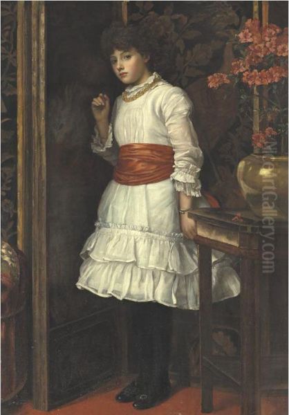 The Red Sash Oil Painting by Maria Matilda Brooks