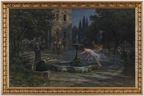 Souvenir D'une Vie Passee Oil Painting by Johann Zahnd