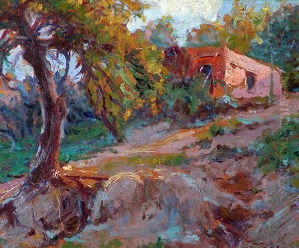 Casa En La Barranca Oil Painting by Salvador Zaino