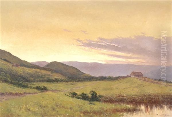 South-american Landscape Oil Painting by Jesus Maria Zamora