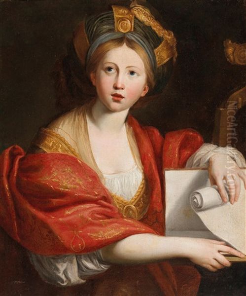 The Cumaean Sibyl Oil Painting by Domenico Zampieri (Il Domenichino)