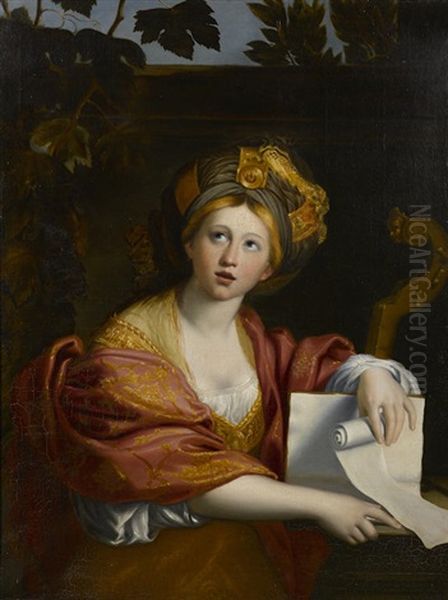 The Cumean Sibyl Oil Painting by Domenico Zampieri (Il Domenichino)