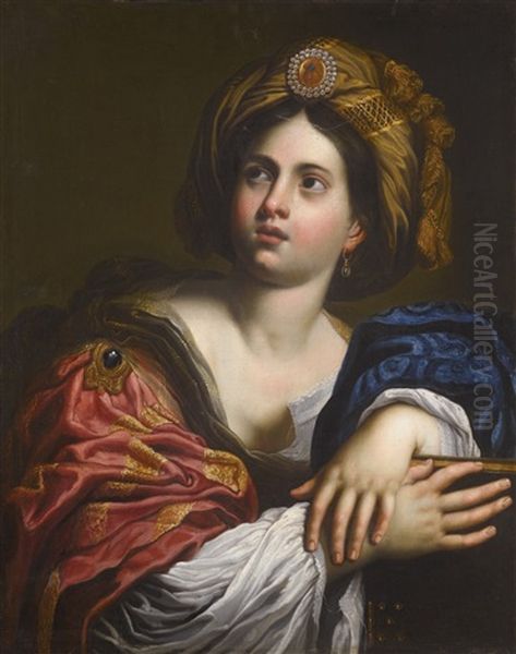 A Sibyl Oil Painting by Domenico Zampieri (Il Domenichino)