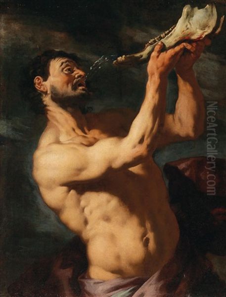 Samson Oil Painting by Antonio Zanchi