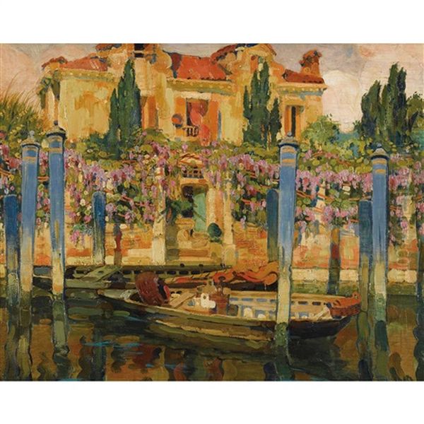 Primavera Veneziana Oil Painting by Vettore Zanetti-Zilla