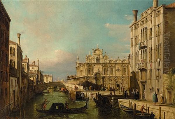 The Scuola Grande Di San Marco In Venice Oil Painting by Francesco Zanin