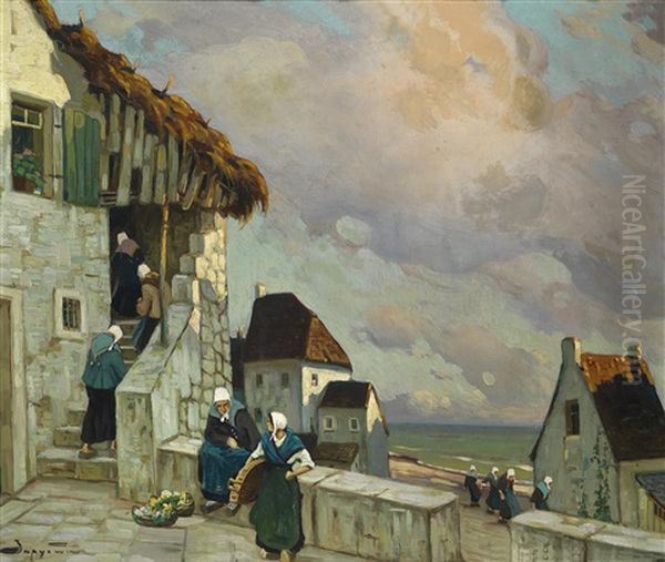 Motiv Aus Der Normandie Oil Painting by Viktor Ivanovich Zarubin