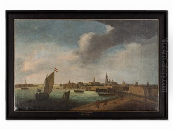 View Of Antwerp Oil Painting by  Zeeman