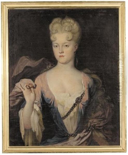 Portrait Of Marie Charlotte Princess Of East Friesland Oil Painting by Guilijn Peeter van der Zeepen