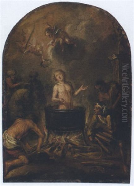 Das Martyrium Des Heiligen Veit Oil Painting by Matthaeus Zehender