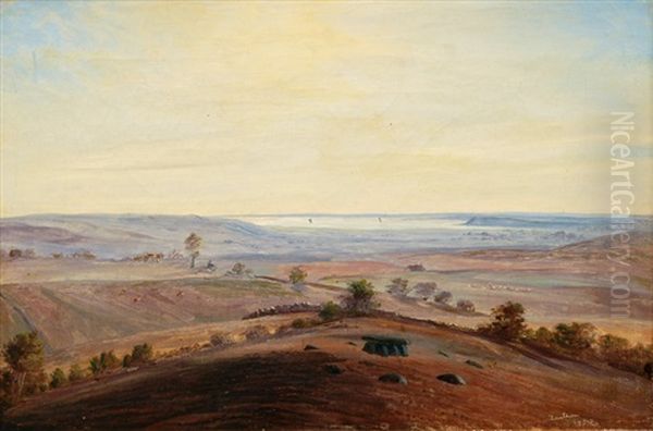 Extensive Landscape With Megalithic Grave by Christian Olavius Zeuthen