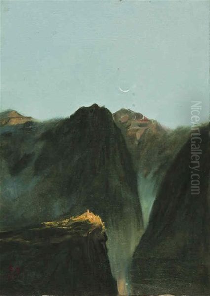 Il Monastero Del Tibet Oil Painting by  Zhou Zhi