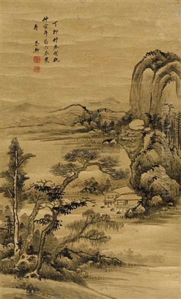 Landscape Oil Painting by  Zhu Xuan