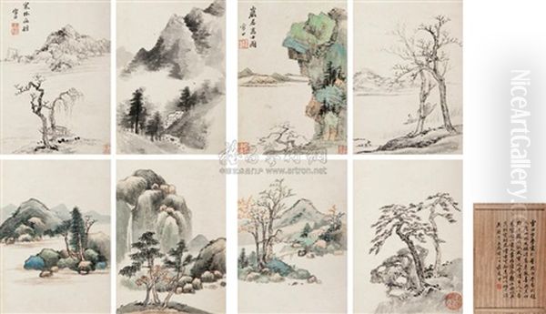 Landscape (20 Works) Oil Painting by  Zhu Xuan