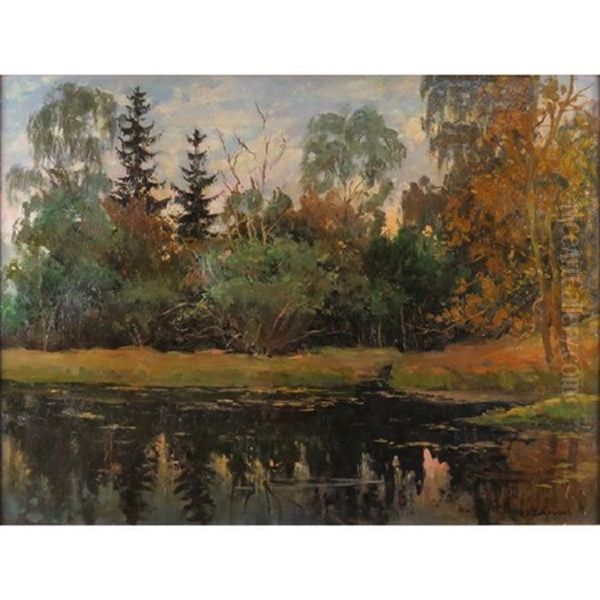 Untitled Oil Painting by Stanislav Yulianovich Zhukovsky