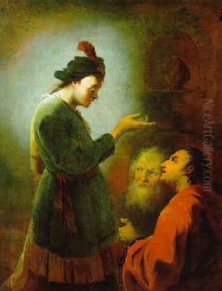 Joseph Deutet Die Traeume Der Gefangenen Oil Painting by Johann Zick