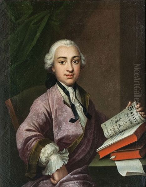 Portrait Eines Herren Oil Painting by Johann Georg Ziesenis