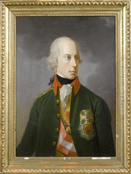 Portrait Joseph Ii., Erzherzog Von Osterreich, Kaiser Des Heiligen Romischen Reiches Oil Painting by Johann Georg Ziesenis