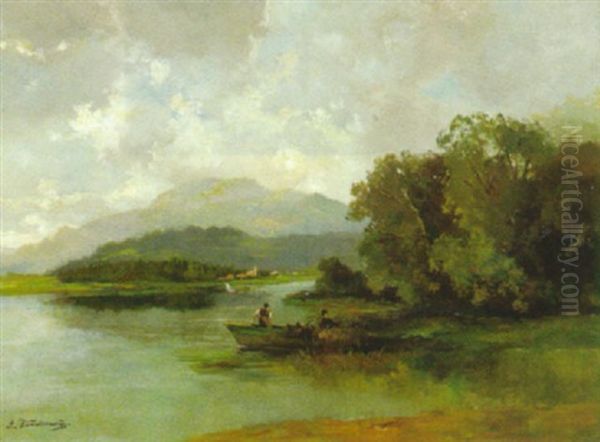 Am Chiemsee Oil Painting by Alfred Zimmermann