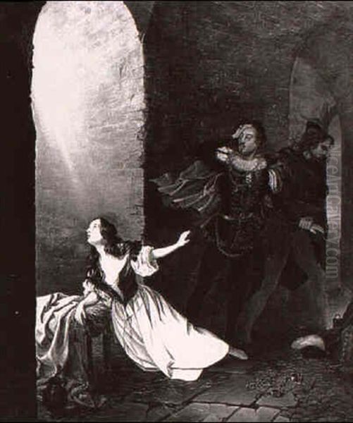 Szene Aus Dem Faust Oil Painting by Friedrich August Zimmermann