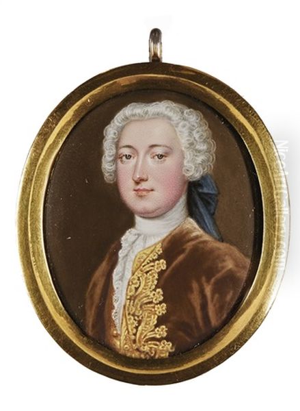 Portrait Of William Gore, Of Woodford, County Leitrim (1711-1769) Oil Painting by Christian Friedrich Zincke