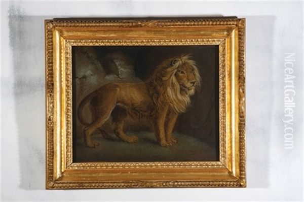 Untitled (lion) Oil Painting by Benjamin Zobel