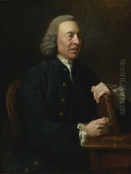 Portrait Of Benjamin Stillingfleet (1702-1771) Oil Painting by Johann Joseph Zoffany